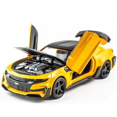 KIDAMI 1:32 Alloy Diecast Car Model Chevrolet Camaro Pull Back Sound Light Kids Toy Car Collection for Children's Gifts машинки - MarvelouStoree