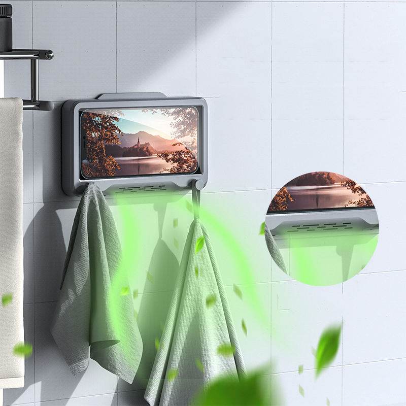 360 Degree Rotating Mobile Phone Holder Phone Stand Shower Phone Holder with Hook Waterproof Custom - MarvelouStoree