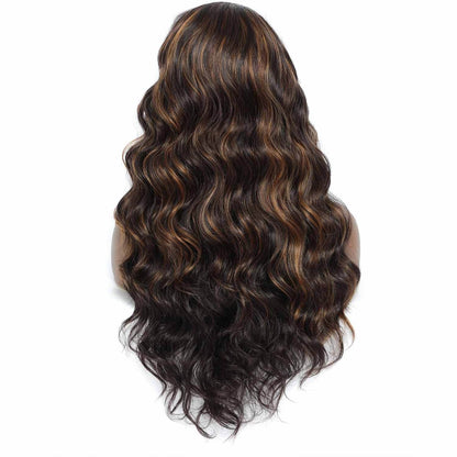 European and American Small Lace Wig Headsets with Intermediate Color Small Lace Center Split Large Wavy Long Curly Wigs - MarvelouStoree