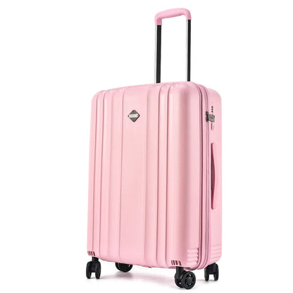 3 PCS PP travel rolling suitcase sets fashionable hand luggage with 4 spinner wheels luggage trolley bag on sale