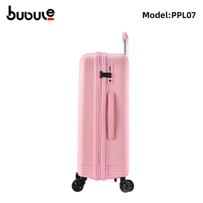 3 PCS PP travel rolling suitcase sets fashionable hand luggage with 4 spinner wheels luggage trolley bag on sale