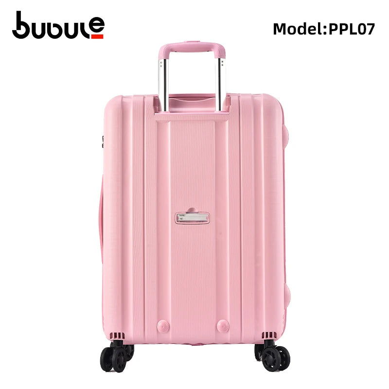 3 PCS PP travel rolling suitcase sets fashionable hand luggage with 4 spinner wheels luggage trolley bag on sale