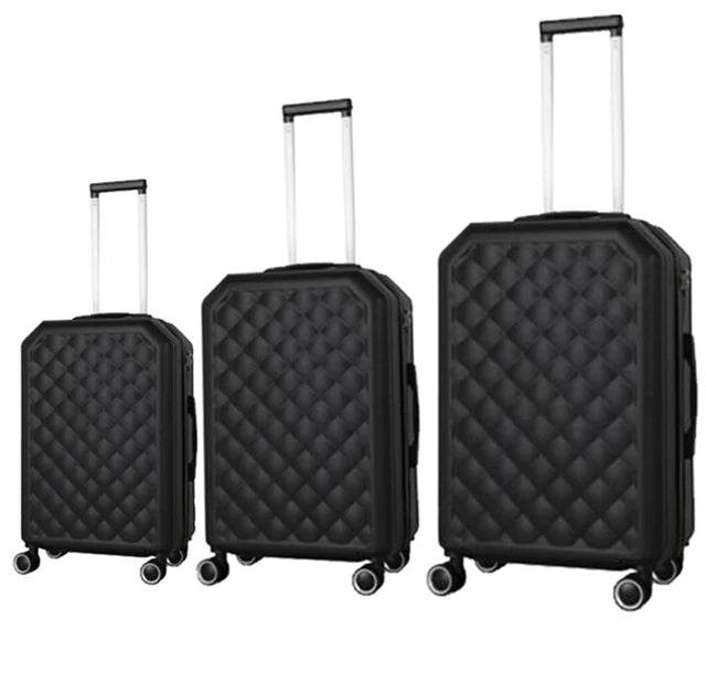 3 Pieces Luggage Set Softside Travel Suitcase with Spinner Wheels, 20+24+28in Lightweight Suitecase Set - MarvelouStoree