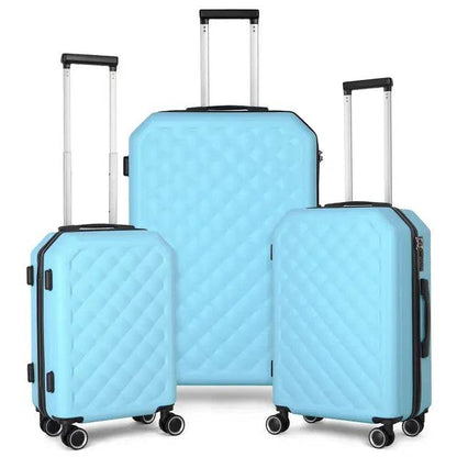 3 Pieces Luggage Set Softside Travel Suitcase with Spinner Wheels, 20+24+28in Lightweight Suitecase Set - MarvelouStoree