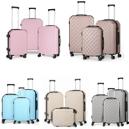 3 Pieces Luggage Set Softside Travel Suitcase with Spinner Wheels, 20+24+28in Lightweight Suitecase Set - MarvelouStoree