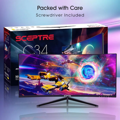 30-inch Curved Gaming Monitor 21:9 2560x1080 Ultra Wide/ Slim HDMI DisplayPort up to 200Hz Build-in Speakers