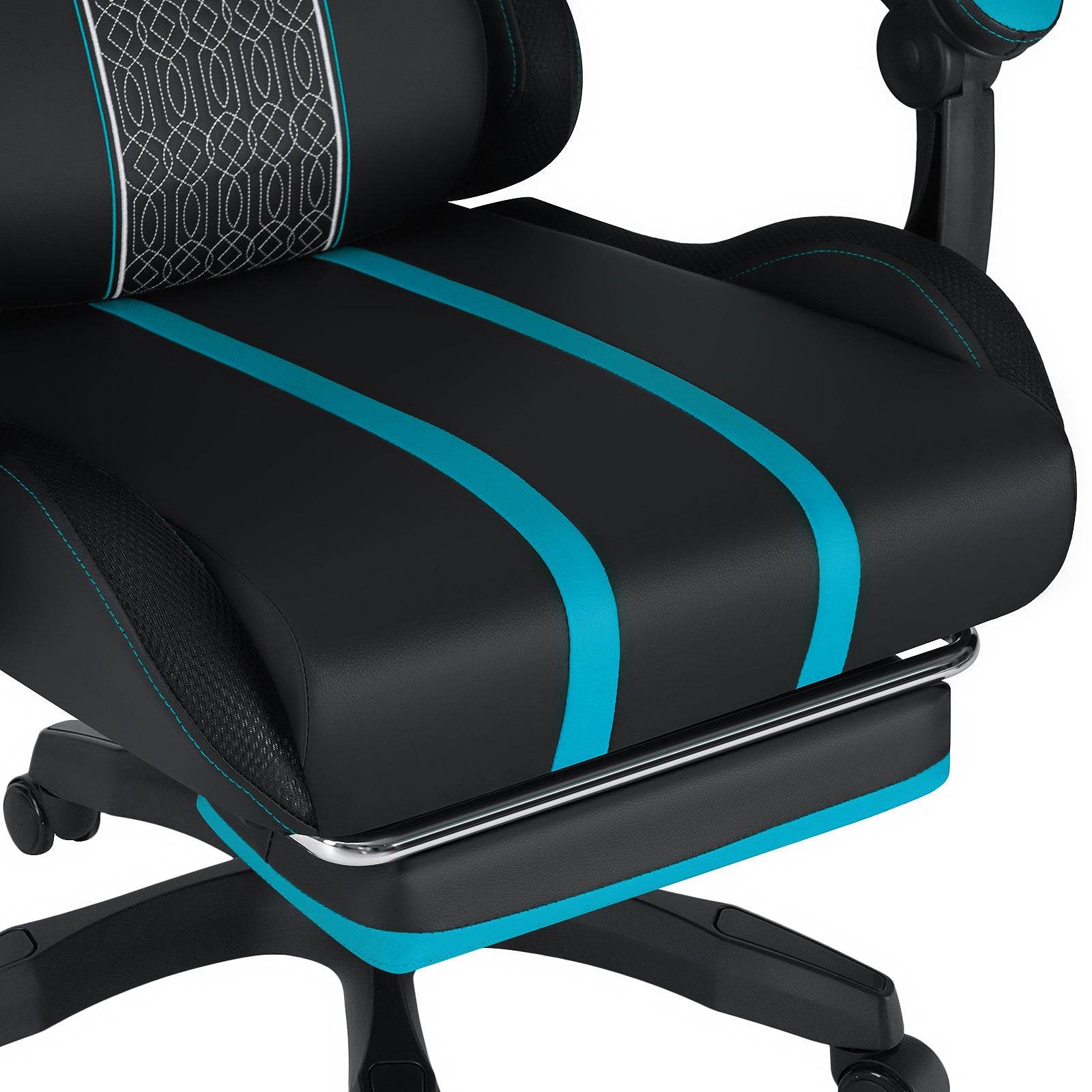 Ergonomic RGB Massage Gaming Chair w/ bluetooth Speakers Footrest Office Chair - MarvelouStoree