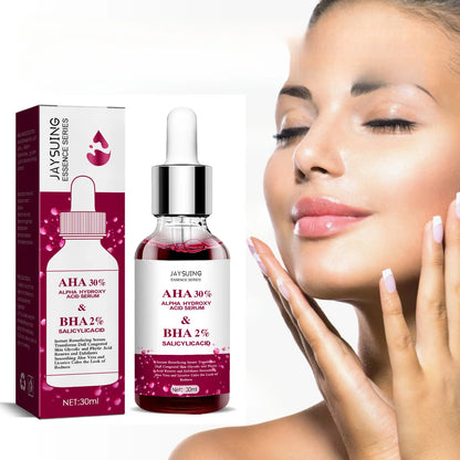 30ml AHA 30% + BHA 2% Face Serum Fruit Acid Oil Control Brightening Moisturizing Shrink Pores Skin Smooth Care