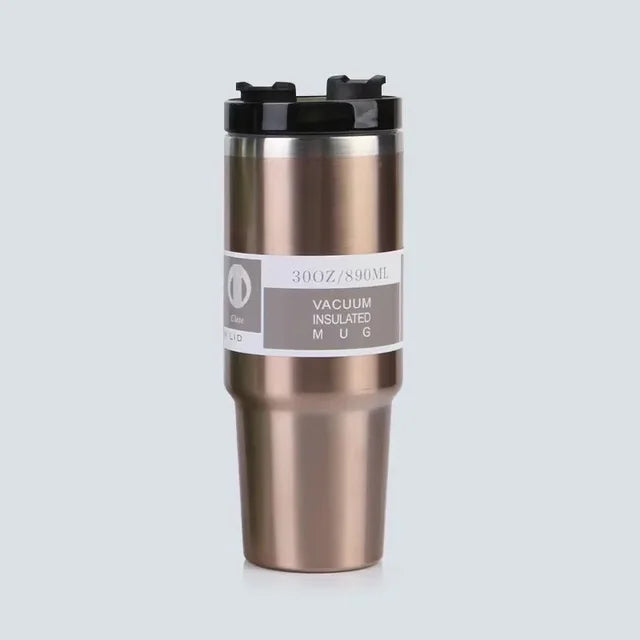 30oz Portable Ice Bullion Cup 304 stainless steel insulated cold coffee cup Portable car cup wholesale