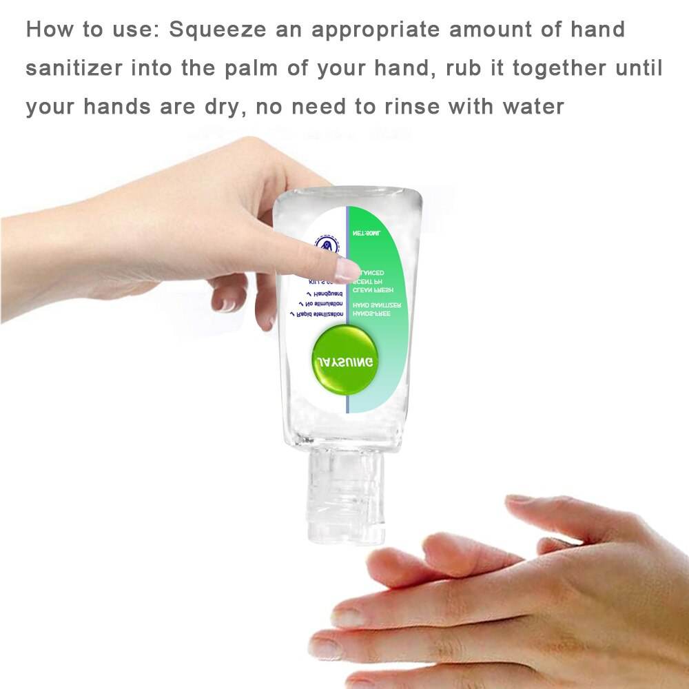 30-60ml Travel Portable Mini Hand Sanitizer for Kids Anti-Bacteria Moisturizing Disposable Waterless Hand Gel Handgel - MarvelouStoree