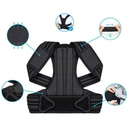 Department Posture Correction Belt Breathable High And Low Shoulder Anti-Hunchback Correction Belt Children Adult Sitting Posture Corrector - MarvelouStoree