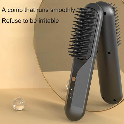 Household and business travel wireless portable electric heating small shape straightening comb - MarvelouStoree