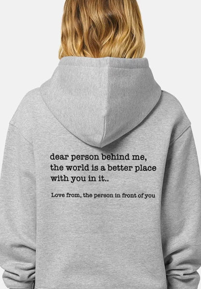 Dear person behind me hoodies and sweaters, mental health sportswear - MarvelouStoree