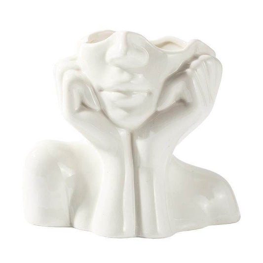 Human Body Ceramic Vase Human Shape Art Vase Nordic Home Decoration Ceramic Vase - MarvelouStoree