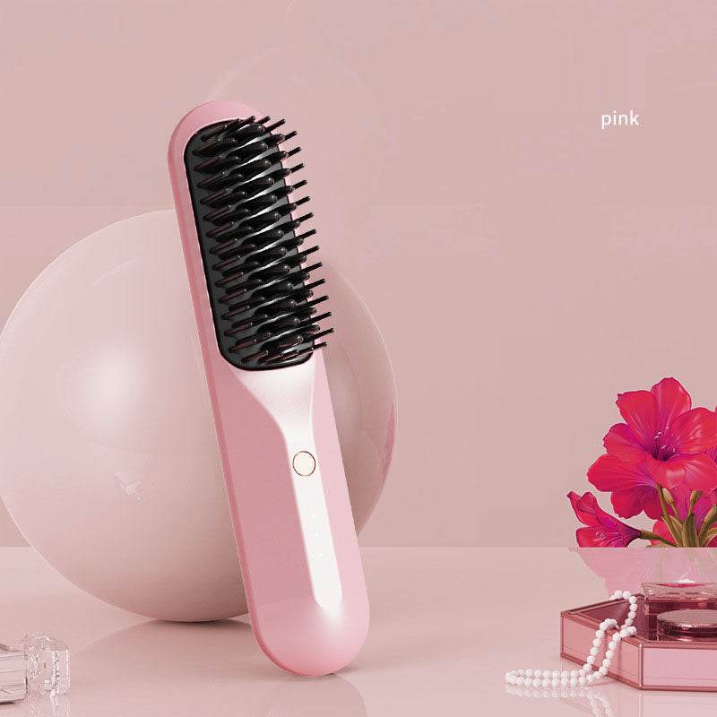 Household and business travel wireless portable electric heating small shape straightening comb - MarvelouStoree