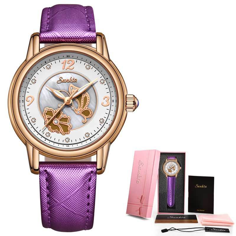 Lige High Quality Ceramic Watch Ladies Watch Exquisite Waterproof Watch - MarvelouStoree