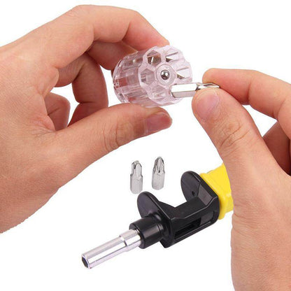 6in1 360 Degree Twist Flexible Screwdriver Bit Precision Screwdriver Screws DIY Repair Hand Tool - MarvelouStoree