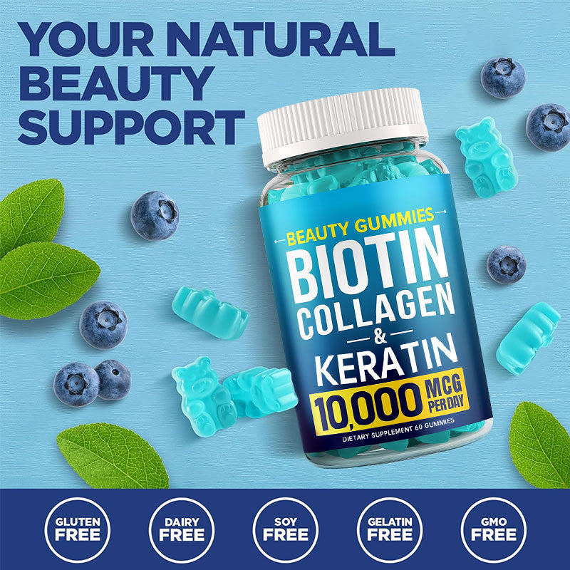 Biotin hair gummies collagen gummies