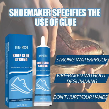 JUE-FISH Strong Shoe Glue Sneakers Leather Shoes Multi-Purpose Waterproof Shoe Repair Leather Shoes Sole Glue Adhesive - MarvelouStoree