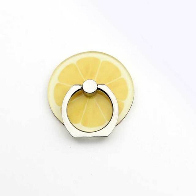 New Arrival Mobile Phone Holder Metal Finger Ring Holder Cute Lemon Fruits Phone Ring Holder Phone Stand Support - MarvelouStoree