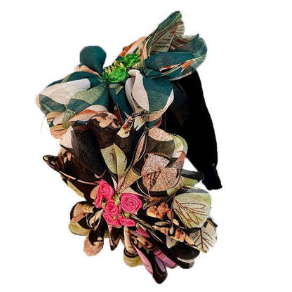 Fashionable handmade fabric flower headbands - MarvelouStoree