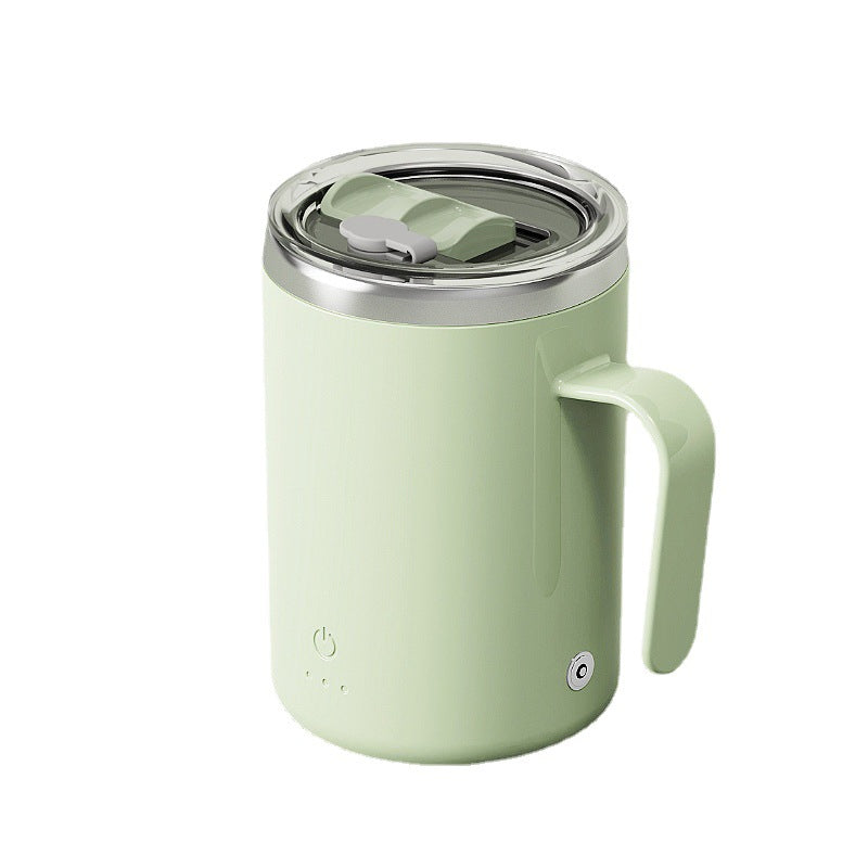 Automatic Stirring Coffee Mug Stainless Steel Magnetic Stirring Mug With Lid Self Rotating Cup