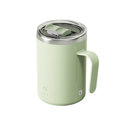 Automatic Stirring Coffee Mug Stainless Steel Magnetic Stirring Mug With Lid Self Rotating Cup