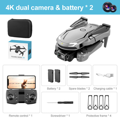 V88 UAV 4K Dual Camera HD Aerial Photography Folding Aircraft Fixed Altitude Remote Control