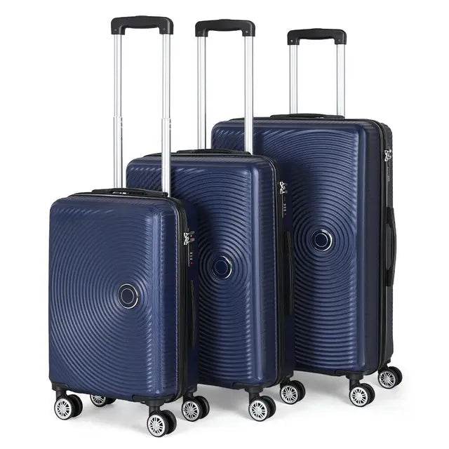 3PCS Luggage Set with Silent Spinner Wheel ABS+PC Lightweight TSA Lock 20''/24''/28'' Family Travel Suitcase Set - MarvelouStoree