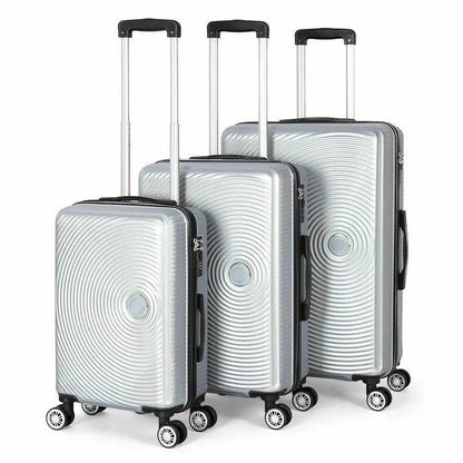 3PCS Luggage Set with Silent Spinner Wheel ABS+PC Lightweight TSA Lock 20''/24''/28'' Family Travel Suitcase Set - MarvelouStoree