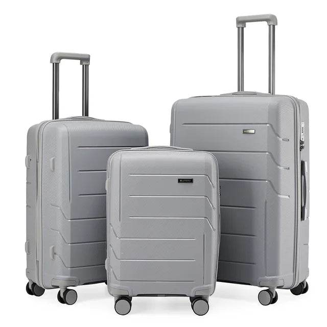 3pcs Travel Suitcase Men Carry-On Luggage Sets, TSA Women Suitcase Rolling Luggage Trolley Case 20 24 28Inch Cabin Suitcase Sets - MarvelouStoree