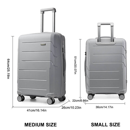 3pcs Travel Suitcase Men Carry-On Luggage Sets, TSA Women Suitcase Rolling Luggage Trolley Case 20 24 28Inch Cabin Suitcase Sets - MarvelouStoree