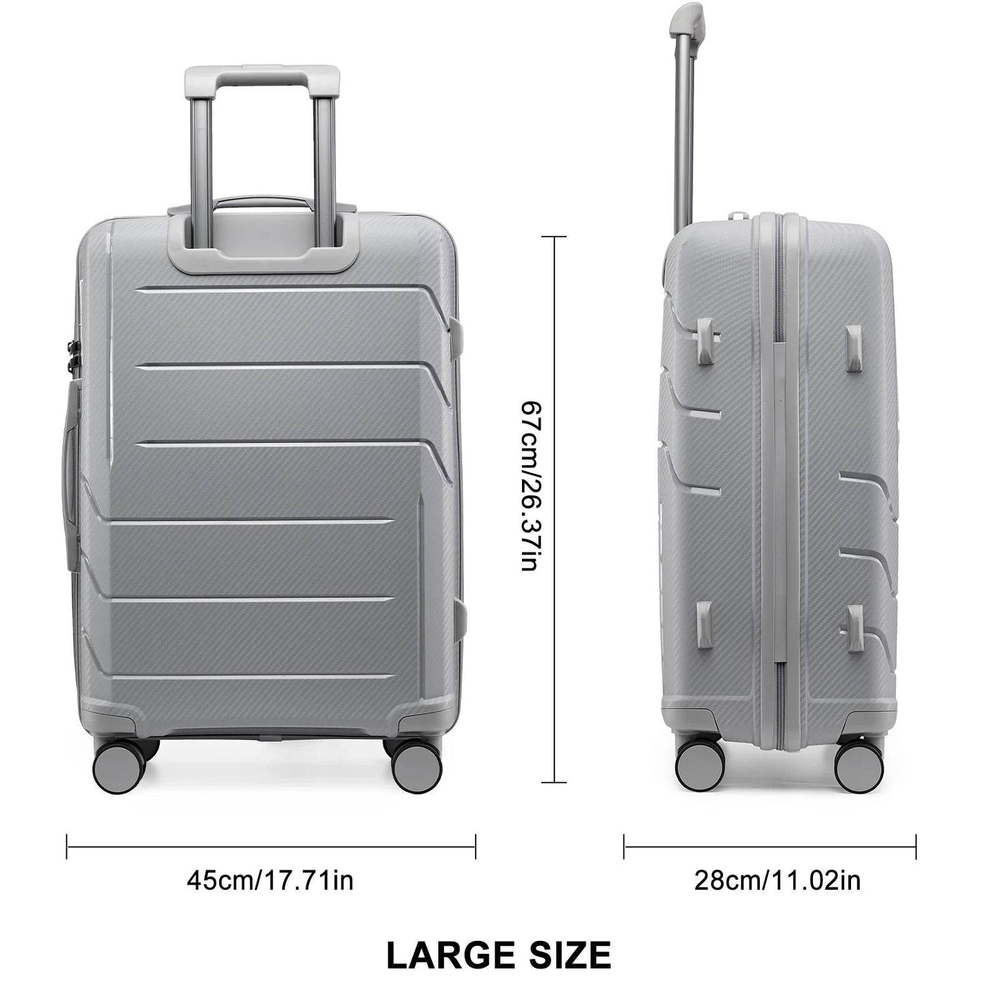 3pcs Travel Suitcase Men Carry-On Luggage Sets, TSA Women Suitcase Rolling Luggage Trolley Case 20 24 28Inch Cabin Suitcase Sets - MarvelouStoree