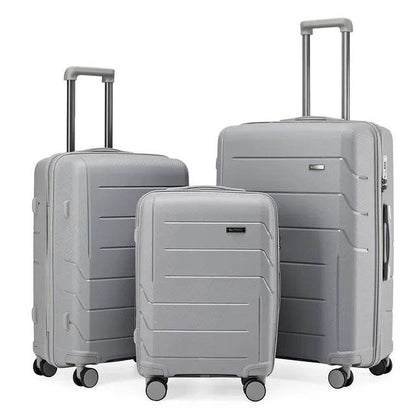 3pcs Travel Suitcase Set with Swivel Wheels and TSA Lock, Hand Luggage Trolley Suitcase, 23kg Large Medium Travel Suitcase Set - MarvelouStoree