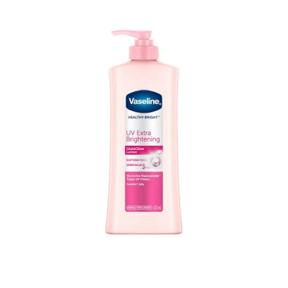 400ml Vaseline Healthy Bright UV Extra Brightening Gluta Glow Body Lotion