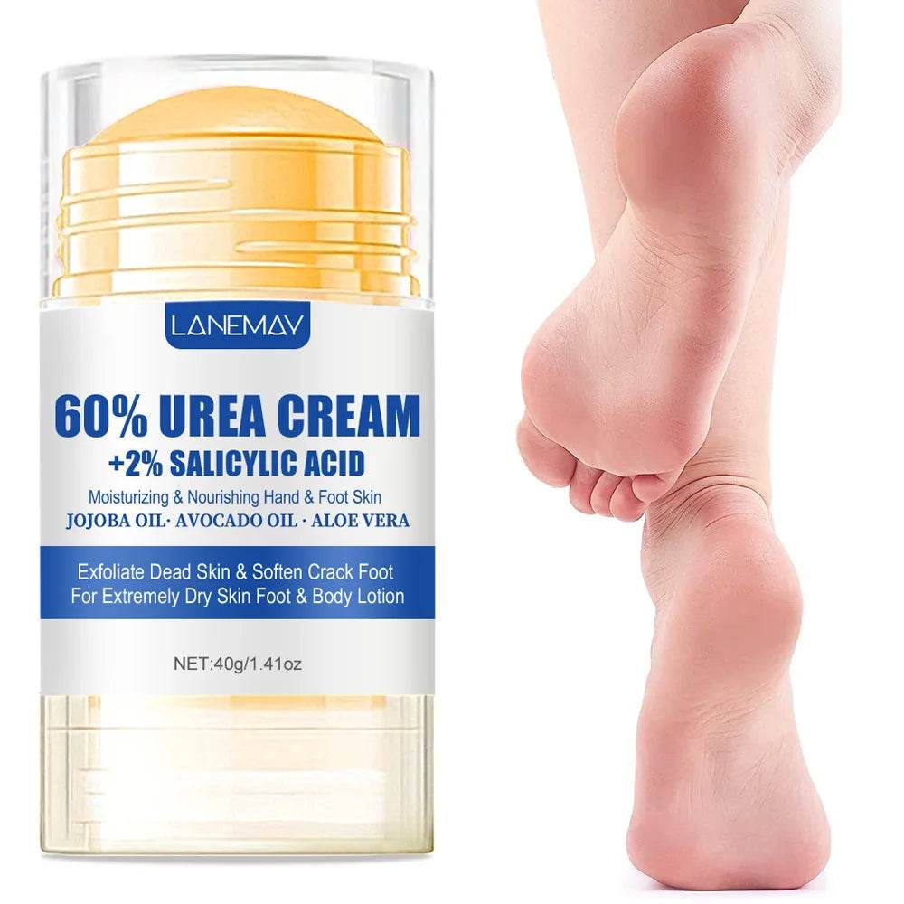 40g Ultra-Hydrating 60% Urea Foot Cream Aloe Vera for Softening Dry Cracked Feet - Gentle Exfoliation Daily Foot Care Solution - MarvelouStoree