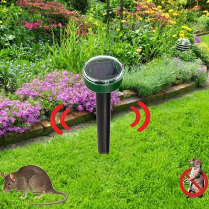 Eco-Friendly Solar Power Ultrasonic Gopher Mole Snake Mouse Pest Reject Repeller Control - MarvelouStoree