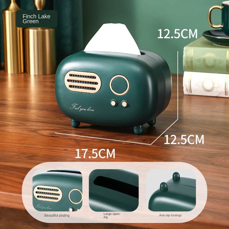 Paper towel box ABS light luxury retro style gift for living room, high-end home drawer paper towel box - MarvelouStoree