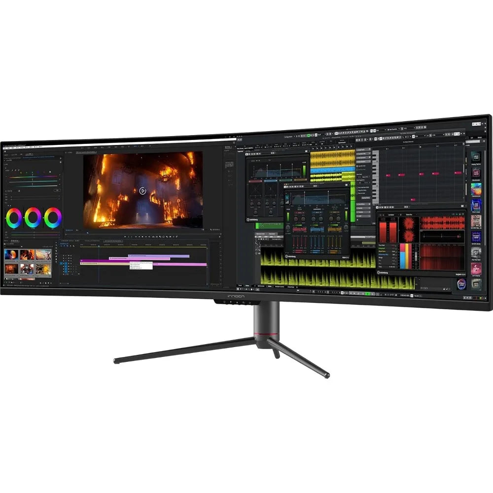 49" Curved Marveloustoree Gaming Monitor 144Hz Ultrawide 32:9 WDFHD 3840 x 1080P, R1800, 99% sRGB, HDR400, USB Type C