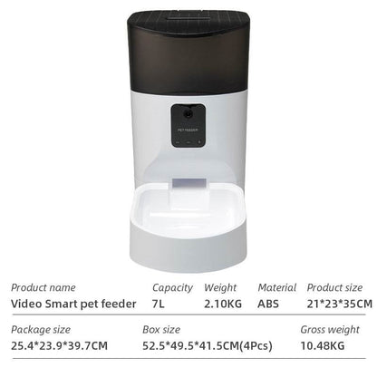 Wifi Smart APP Pet Feeder Household use Microchip Dog Automatic Pet Feeder Automatic Pet Feeder - MarvelouStoree