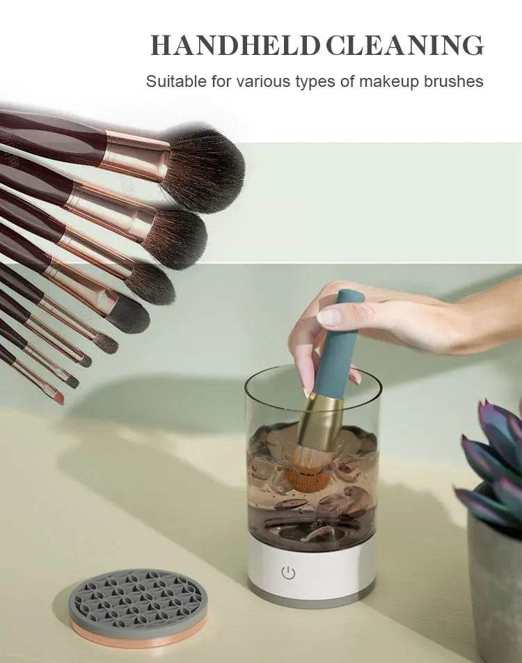 3 in 1 Automatic USB Automatic portable spinning makeup brush cleaner device makeup brush cleaner - MarvelouStoree