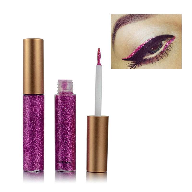 HANDAIYAN Explosive Glitter Liquid Eyeliner Set Sequin Pop Eyeliner Liquid 10 Pack - MarvelouStoree