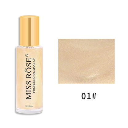 Quicksand Liquid Body Glitter Spray Waterproof Sweat Resistant Makeup Free Pearlescent Brighten And Highlight Spray - MarvelouStoree