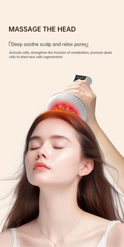 Multifunctional Electric Meridian Massage Brush EMS Heat Therapy Body Head Massager Slimming Electric Meridian Brush - MarvelouStoree