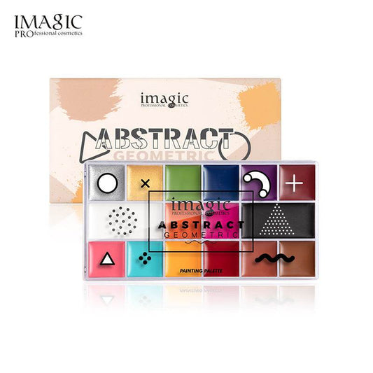 IMAGIC 16 Color Body Painting Silky Waterproof And Sweatproof Christmas Halloween Stage Makeup Makeup Oil Palette - MarvelouStoree