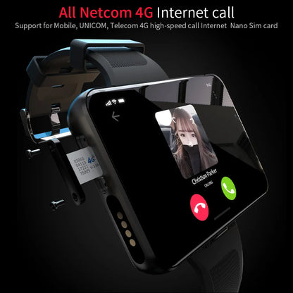 4G Wifi Smart Watch 2.88 Inches HD Screen Detachable RAM 4GB ROM 64GB 13MP Camera 2300mah Battery GPS Google Play Smartwatch Man