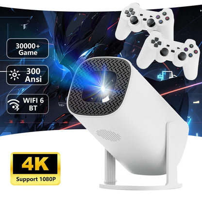 4K P30 MAX Projector 300Ansi With Video Game Consoles 36000+ Allwinner H713 Android11 Smart Portable Home Cinema Dual Wifi BT