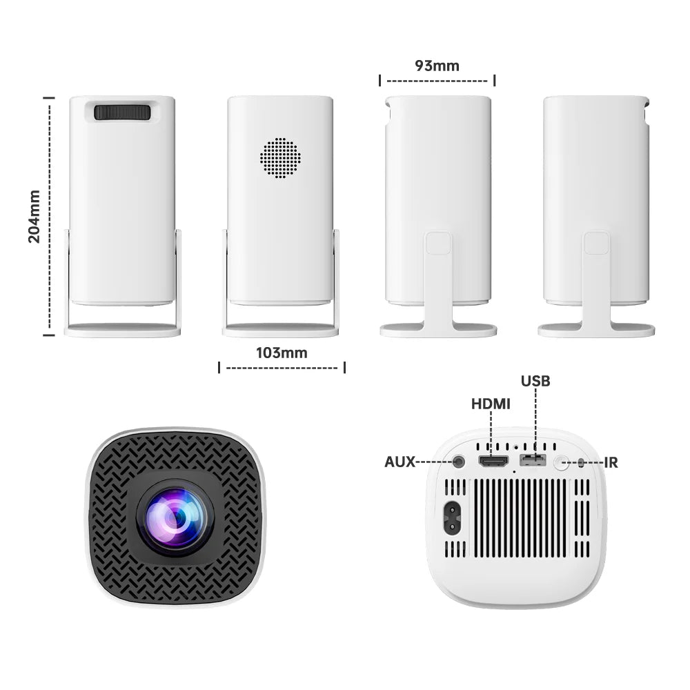 4K P30 MAX Projector 300Ansi With Video Game Consoles 36000+ Allwinner H713 Android11 Smart Portable Home Cinema Dual Wifi BT