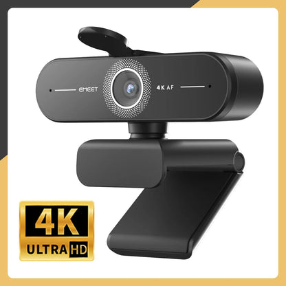 Marveloustoree EMEET 4K Webcam 1440P 2K Web Camera 1080P EMEET C60E Autofocus USB Computer Camera for Living/ Video Call/ Conference