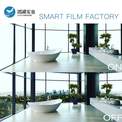 5.9"X5.9"/15x15cm Smart PDLC Smart Tint Window Film Power Window Electrochromic Film Switchable Glass Vinyl